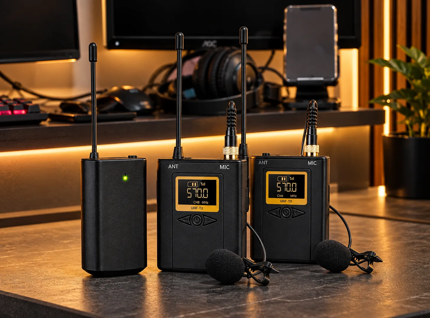 Microfones de lapela